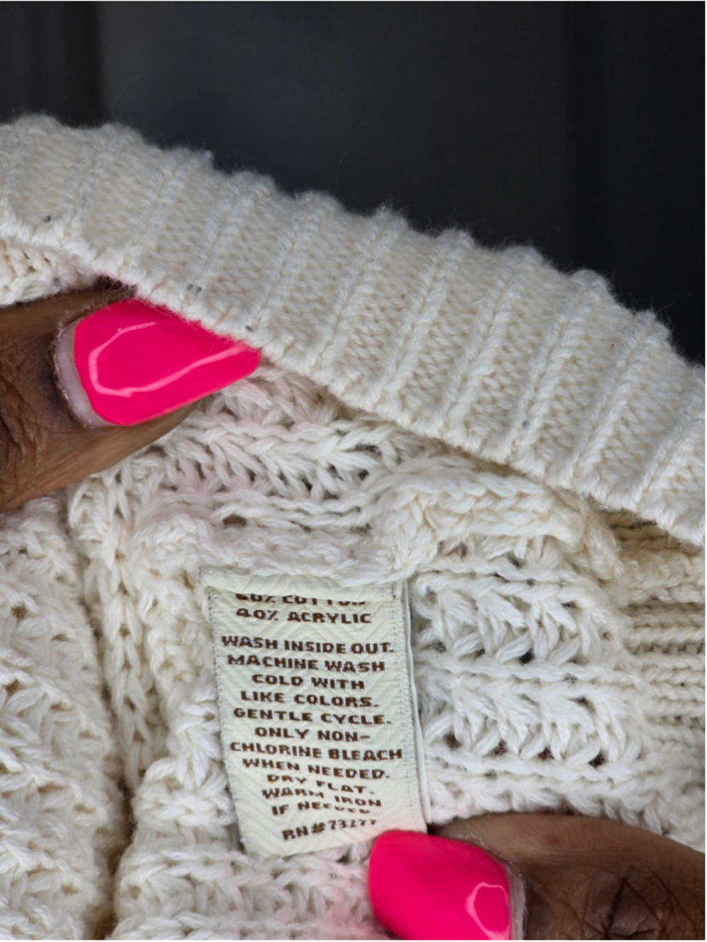Sonoma Life + Style Crew Neck Sweater Beige Women’s Size L - Picture 5 of 5